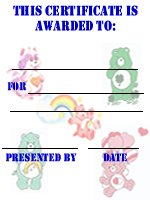 Care Bears Invitation