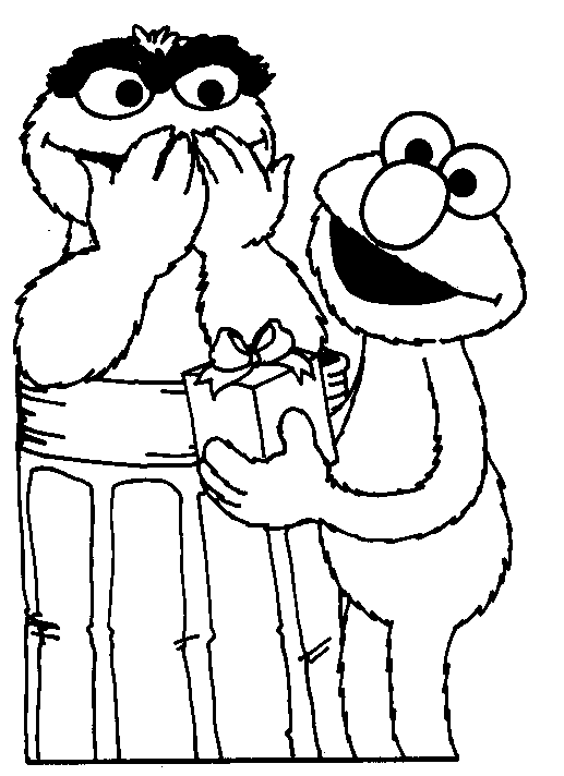 Elmo Coloring Page