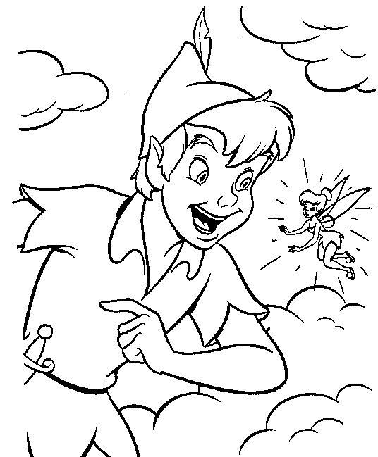 Peter Pan Pictures Coloring Page