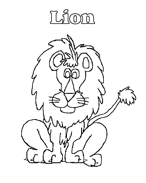 Safari Pictures Coloring Page
